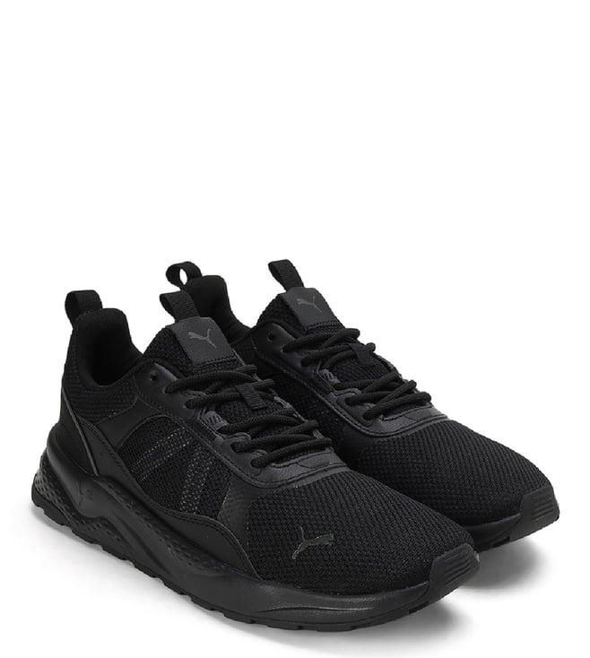 puma men's anzarun 2.0 black sneakers