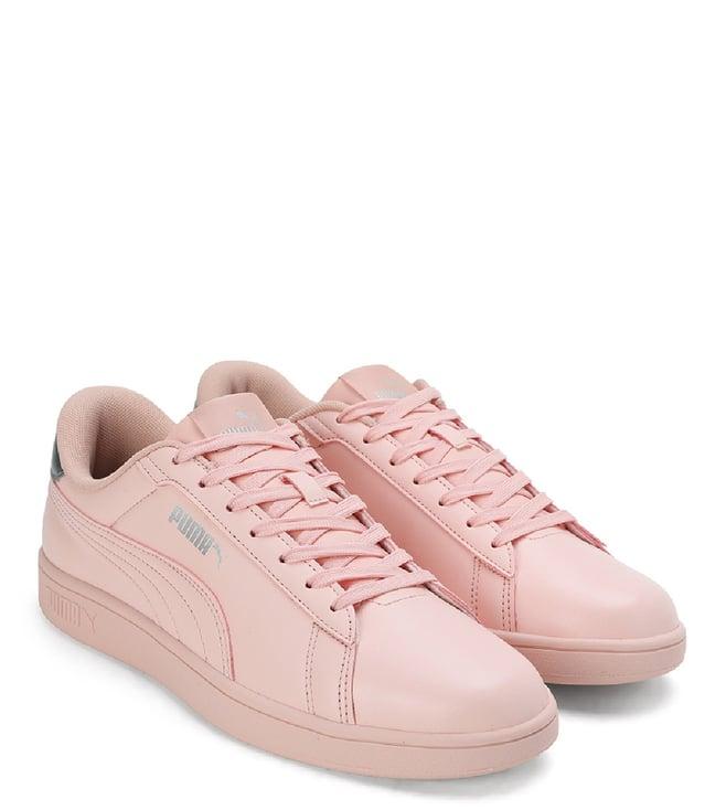 puma women's smash v1 pink sneakers