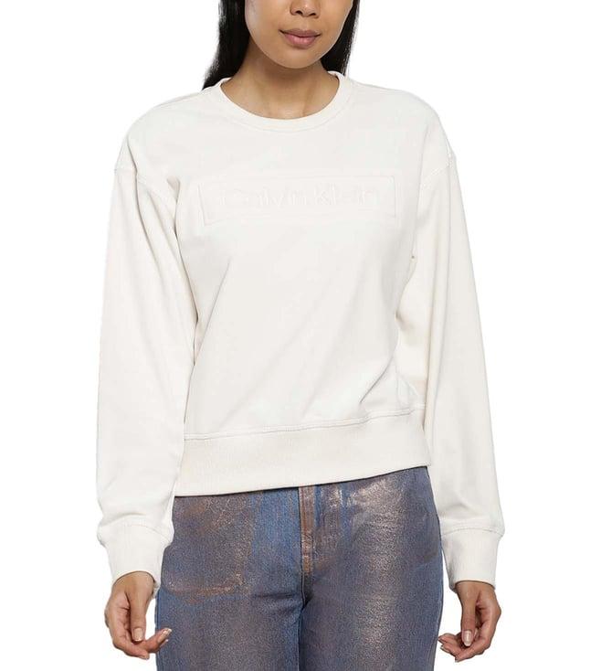 calvin klein porcelin regular fit sweatshirt