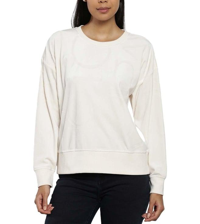 calvin klein porcelin self regular fit sweatshirt