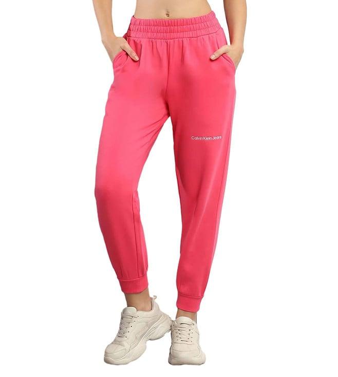 calvin klein pink flash solid relaxed fit joggers