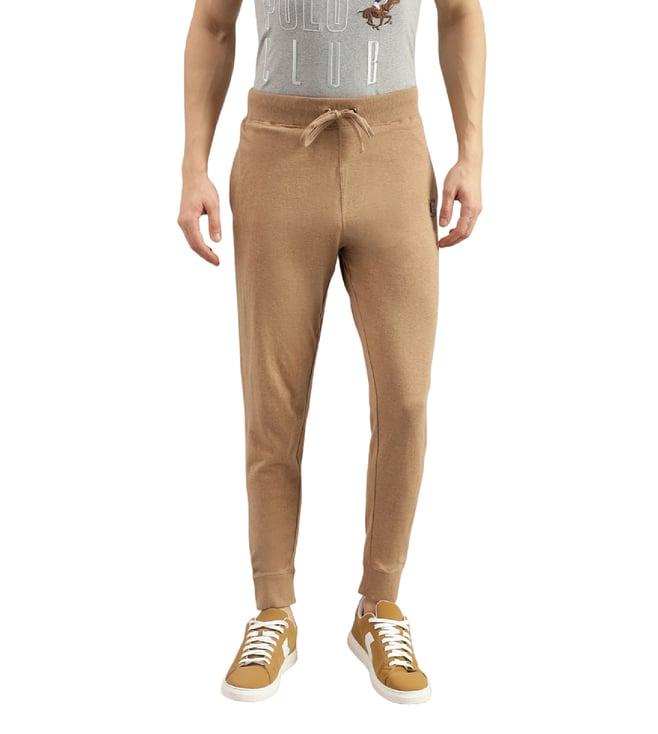 beverly hills polo club brown knit regular fit knit joggers