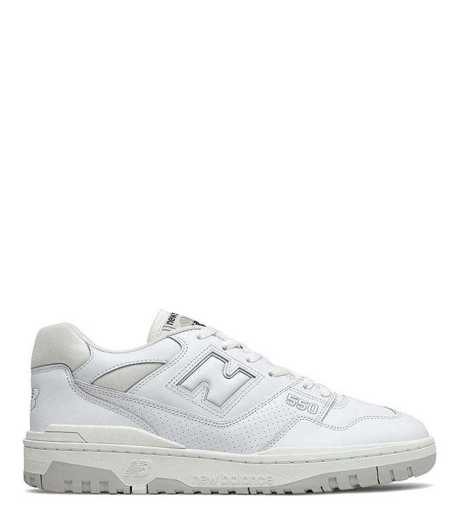 new balance men's 550 white sneakers