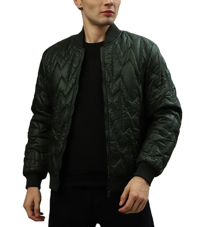 antony morato green fashion regular fit quilted jacket