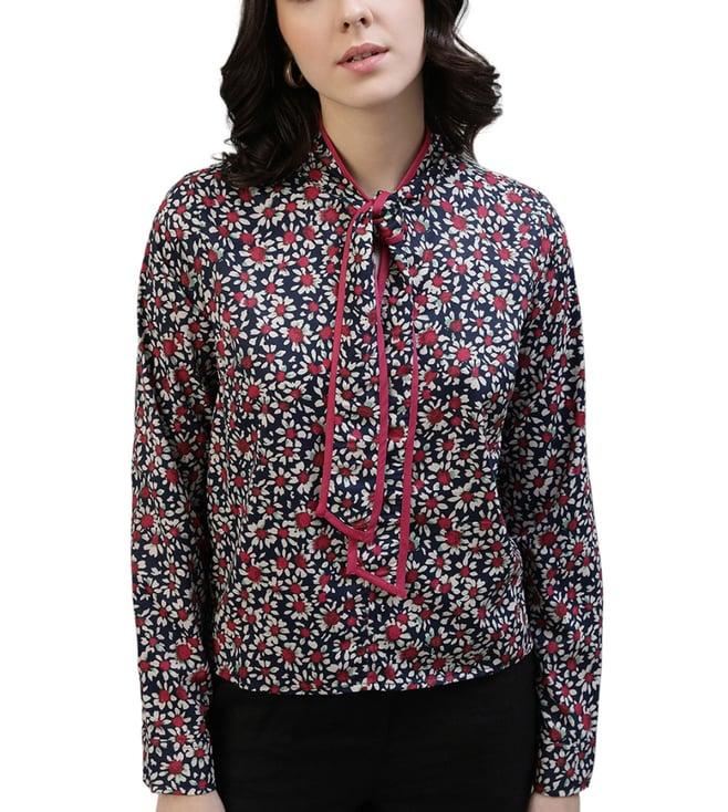 iconic multicolor floral print regular fit top