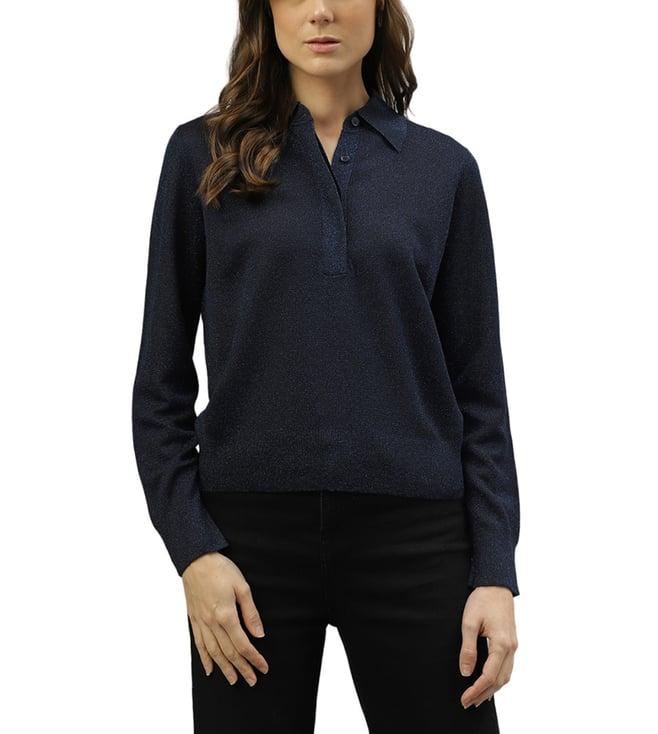 gant navy fashion regular fit sweater