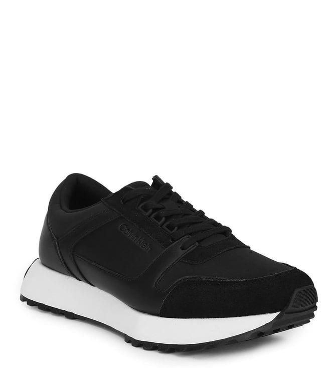 calvin klein men's black sneakers