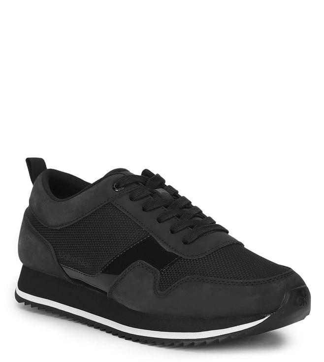 calvin klein men's triple black sneakers