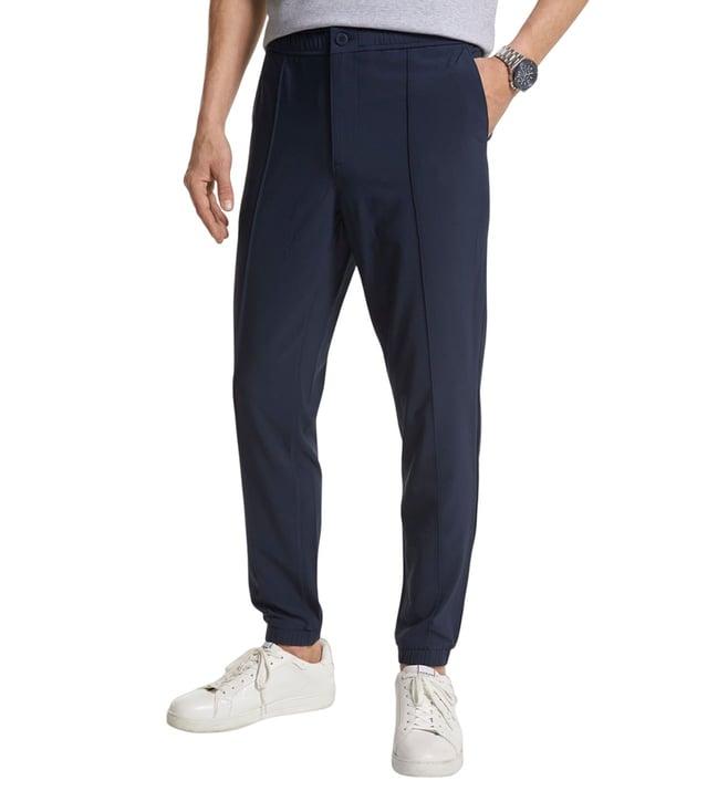 michael michael kors midnight pintuck woven regular fit flat front trousers