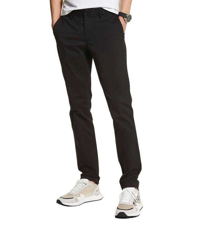 michael michael kors black regular fit chinos