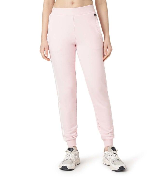 guess ballet pink stripes 4g straight fit joggers