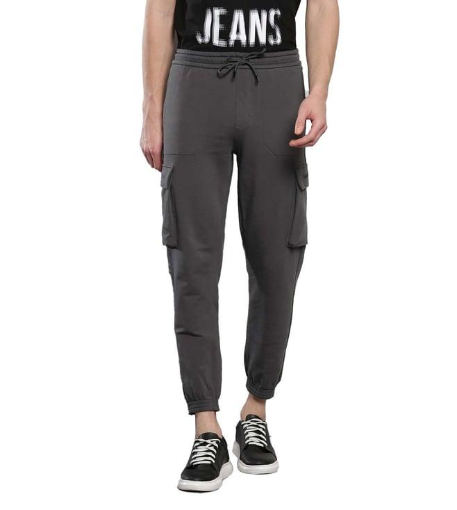 calvin klein dark grey regular fit joggers