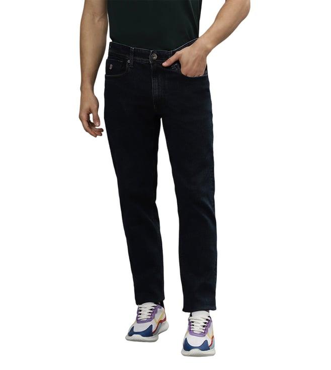 iconic slim fit blue clean mid rise jeans