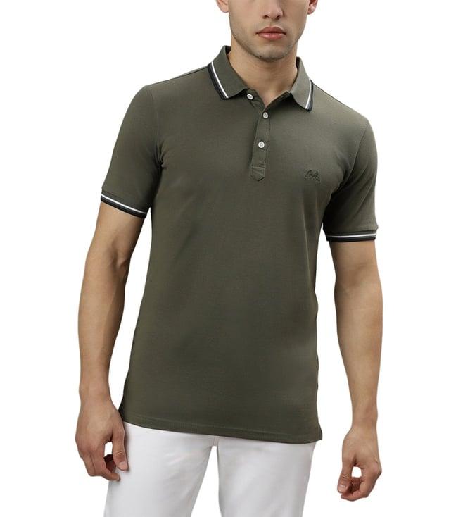 lindbergh green fashion regular fit polo t-shirt