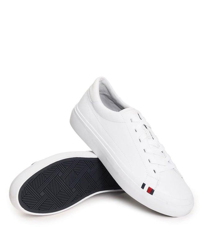 tommy hilfiger men's white sneakers