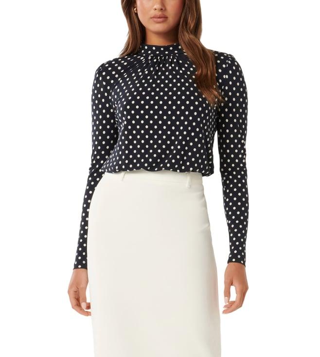 forever new canterbury spot beatrice polka dot regular fit crepe blouse