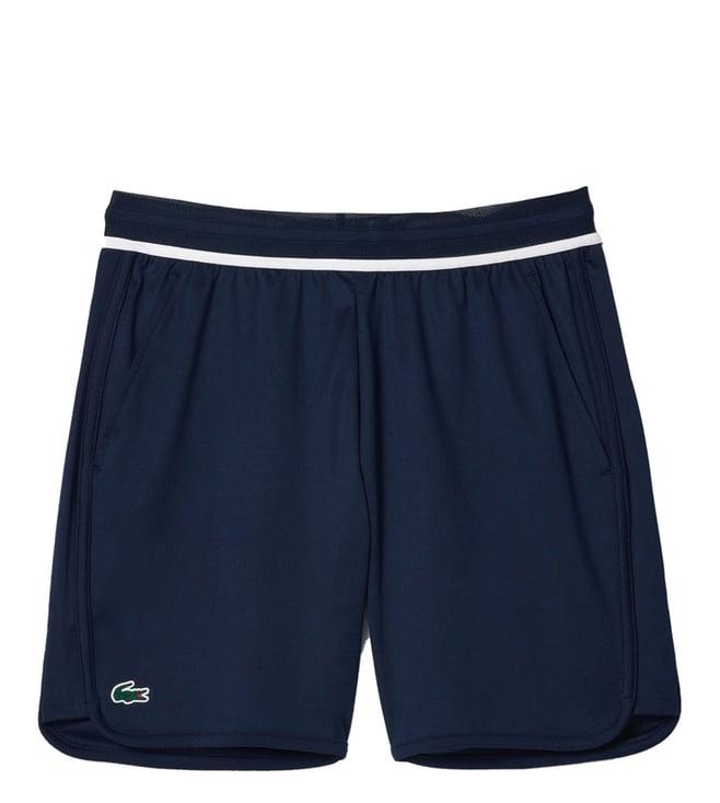 lacoste navy regular fit shorts