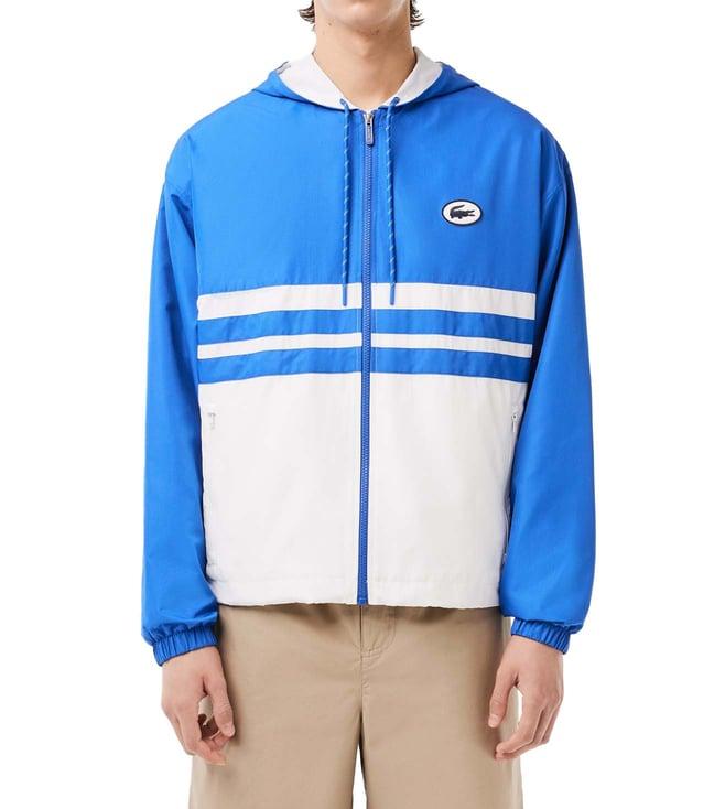 lacoste multi colour-block regular fit sports jacket