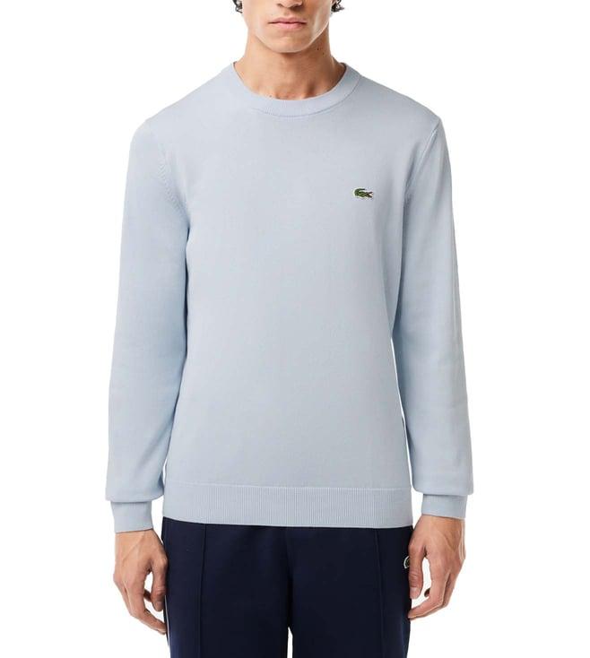 lacoste blue regular fit sweater