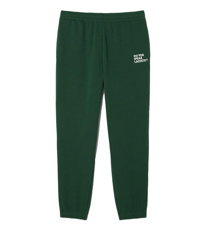 lacoste green relaxed fit joggers