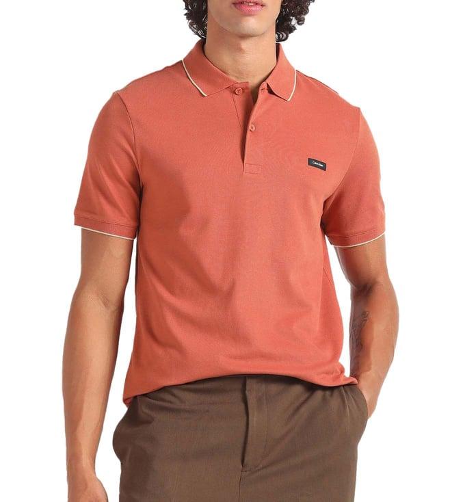 calvin klein copper sun slim fit polo t-shirt