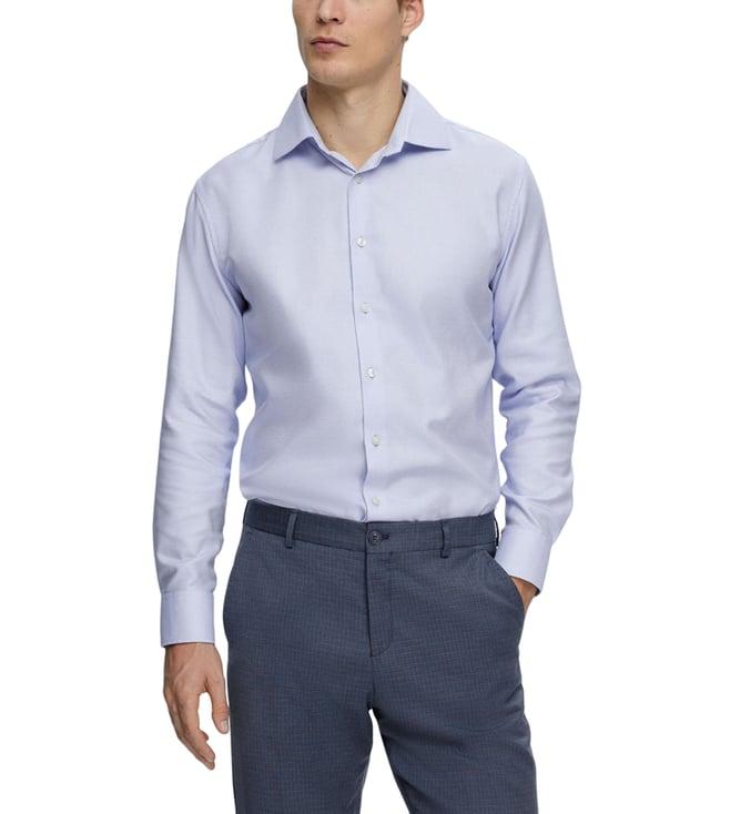 selected homme light blue fashion regular fit shirt