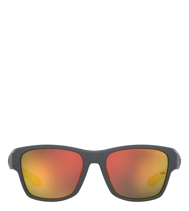 under armour ua 0009/f/s red uv protected square sunglasses for men