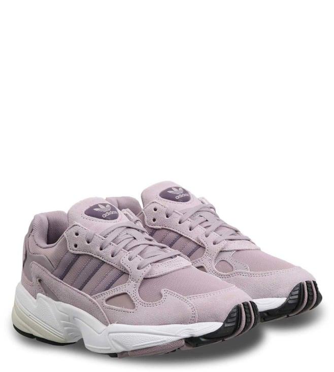 adidas originals women's falcon purple sneaker