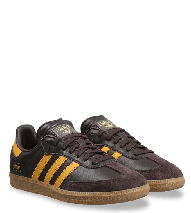 adidas originals men's samba (283) brown sneakers