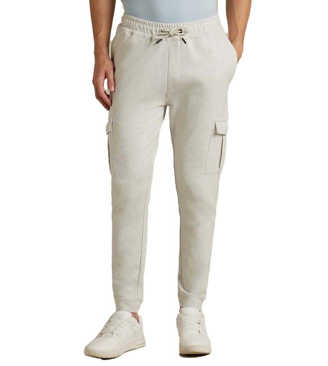 simon carter london beige slim fit joggers