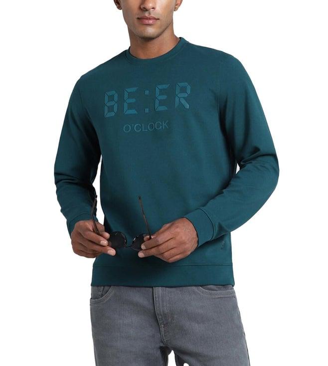 simon carter london green regular fit sweatshirt