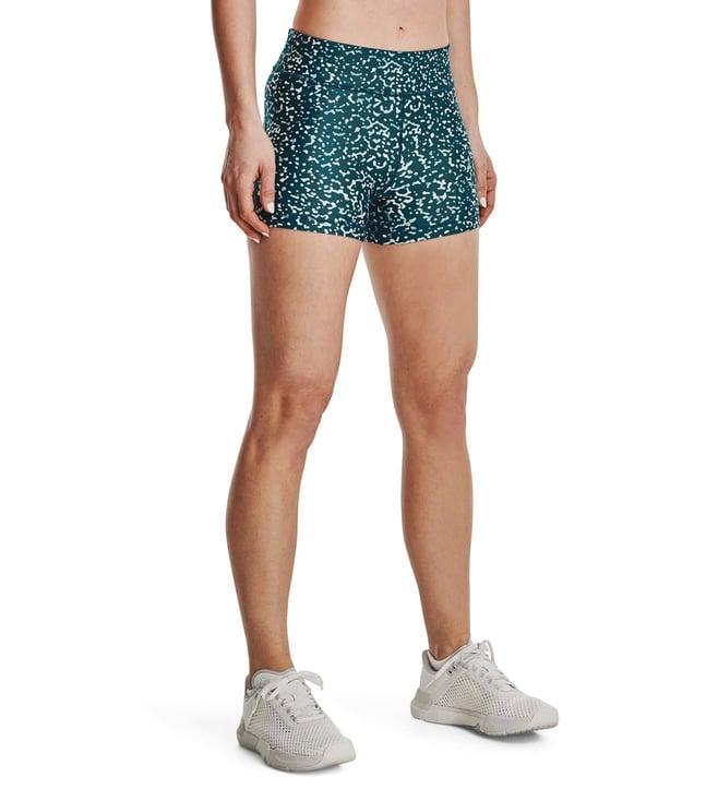 under armour green printed sports shorts