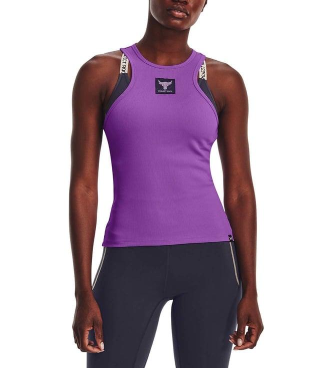 under armour purple regular fit tank top