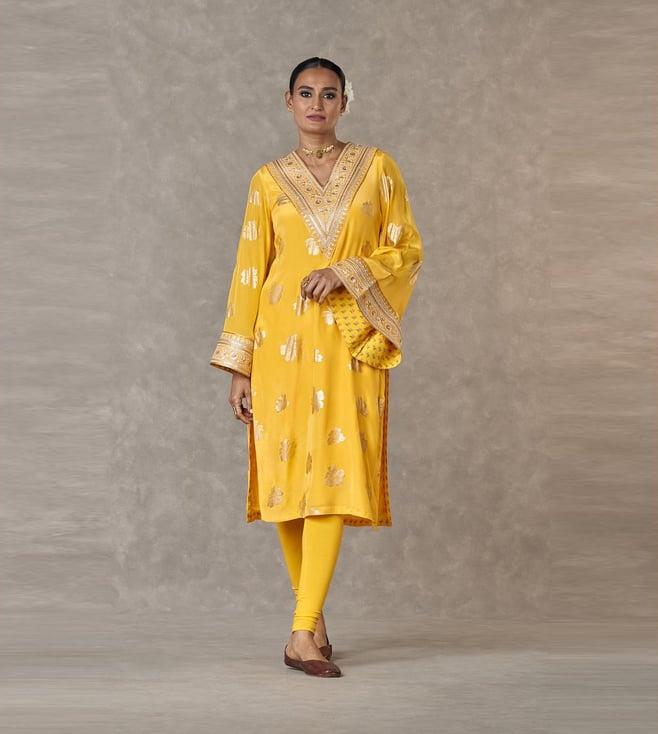 masaba yellow parijat kurta