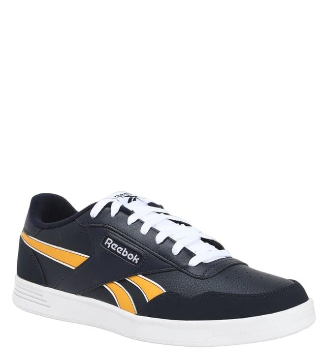 reebok men's court advance navy sneakers