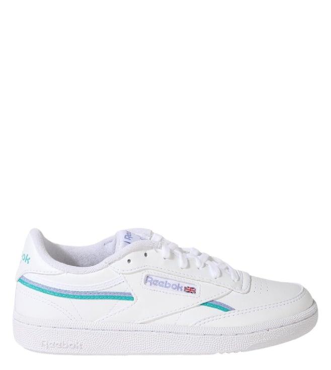 reebok women's club c 85 vegan white sneakers