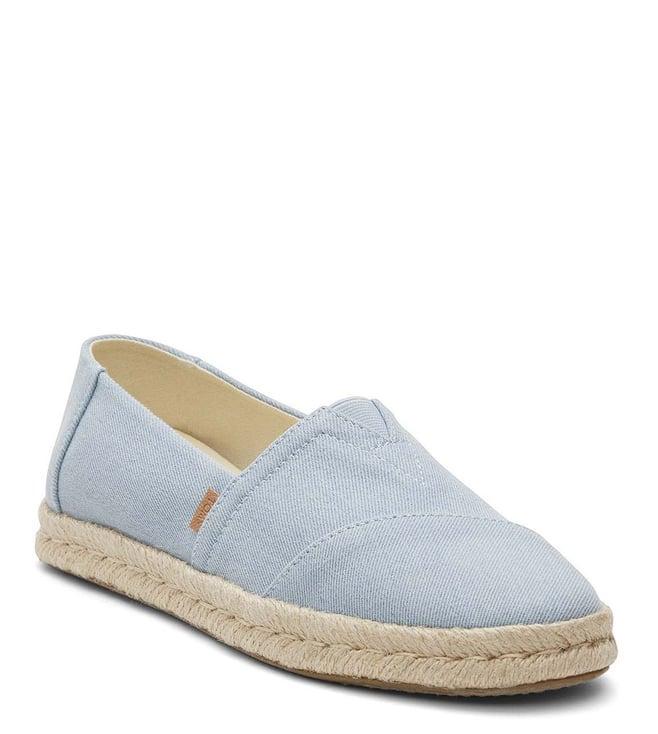 toms women's alp rope 2.0 light blue espadrilles