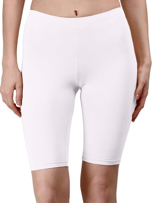 soie white cycling shorts