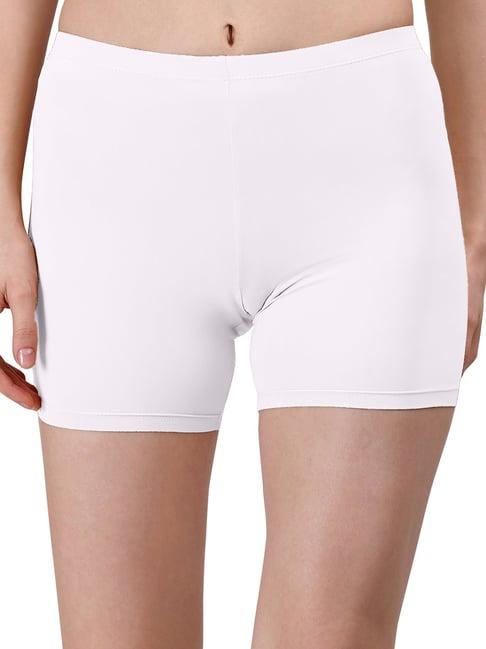 soie white cycling shorts