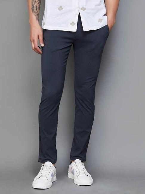 bossini charcoal super slim fit trousers