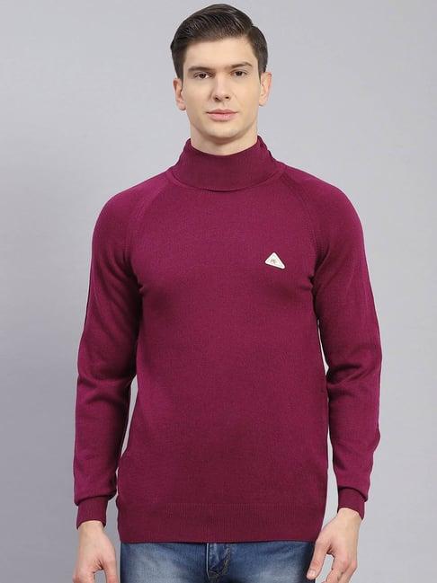 monte carlo purple regular fit sweatshirt