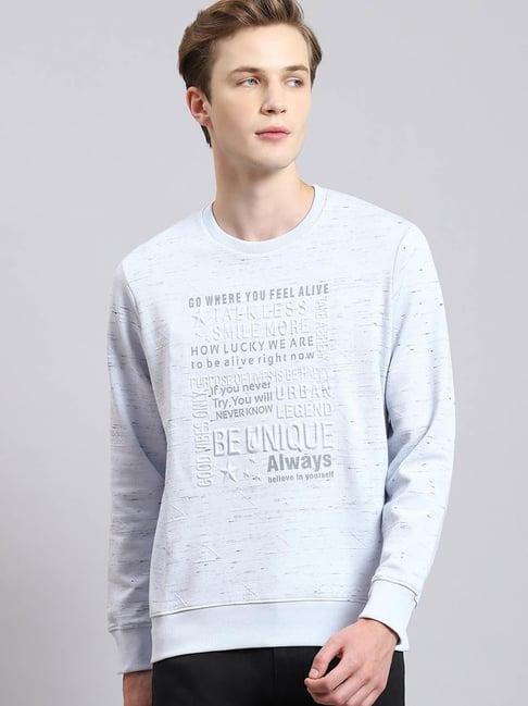 monte carlo sky regular fit printed sweatshirt