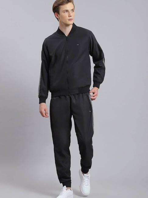 monte carlo black regular fit tracksuit