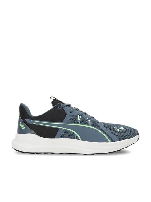 puma men's exotine flat grey running shoes