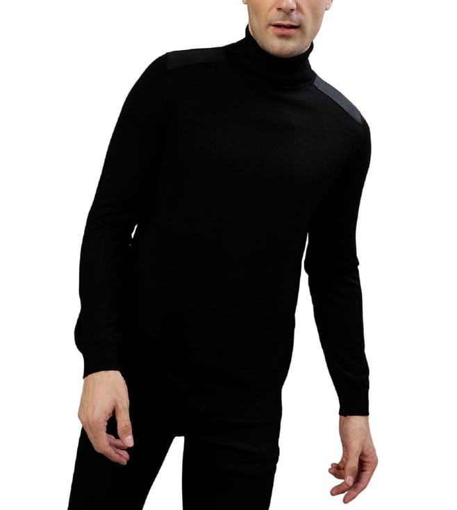 antony morato black fashion regular fit sweater