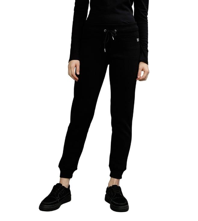 dkny black fashion regular fit trackpants