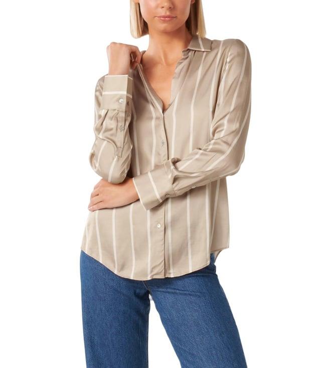 forever new tan arbory stripe harvey regular fit shirt