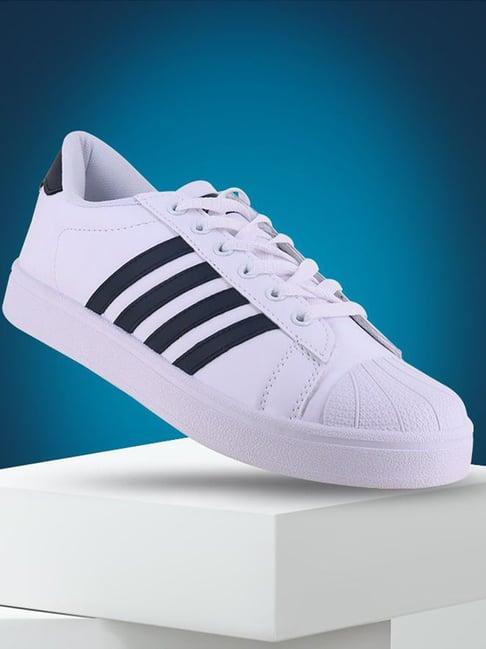 sparx men's white casual sneakers