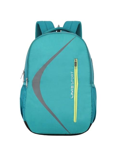 lavie sport boomerang 36l anti-theft laptop backpack for men & women (teal)