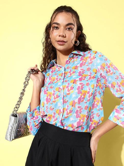 anvi be yourself multicolor printed shirt